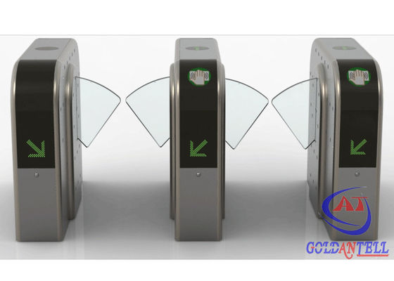 Half Height Prestige Security Flap Gate Bidirectional Intelligent Flap Turnstile With Rfid Door Entry System