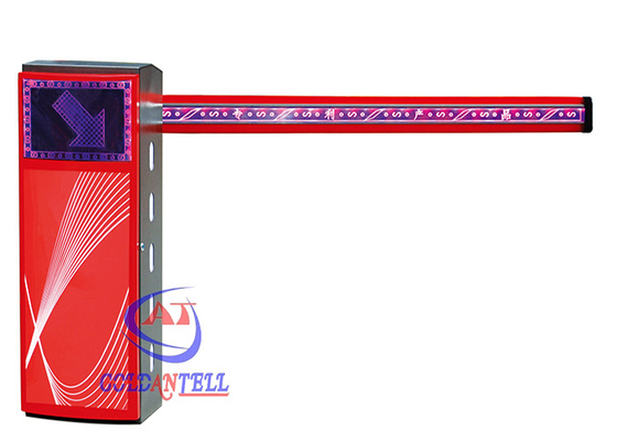 LED Lights Design Patent 1M-6M Pole Intelligent Boom Gate Systems , Cold Roller Steel Barrier