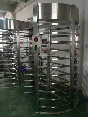 Stainless Steel Passageway Full Height Turnstile With Emergency Entrance