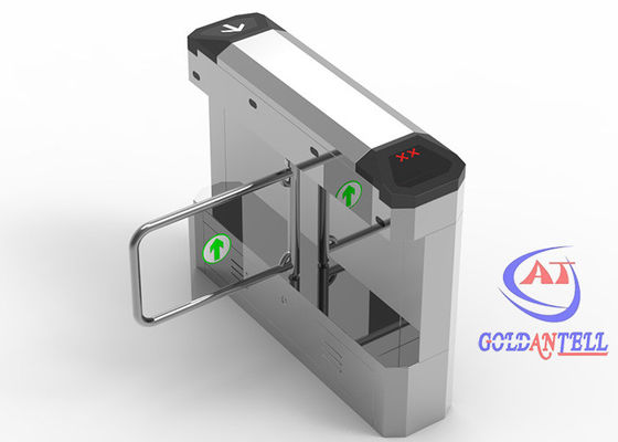 Electric Flap Barrier Gate Mechanism RFID Stainless Steel Access Control Turnstile Gate
