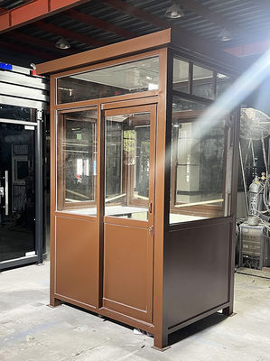 Color Steel Portable Office Security Cabin with Customized Color and size