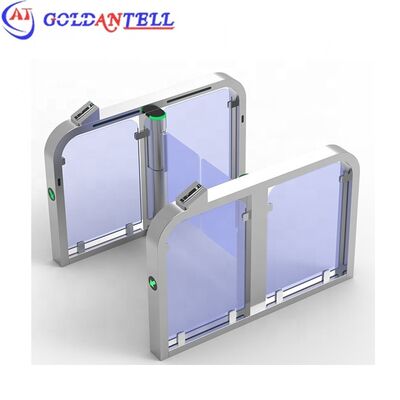 OEM Logo Sliding Turnstile / QR Code Nfc Gym Door / Security Swing Barrier Gate for Public Lobby