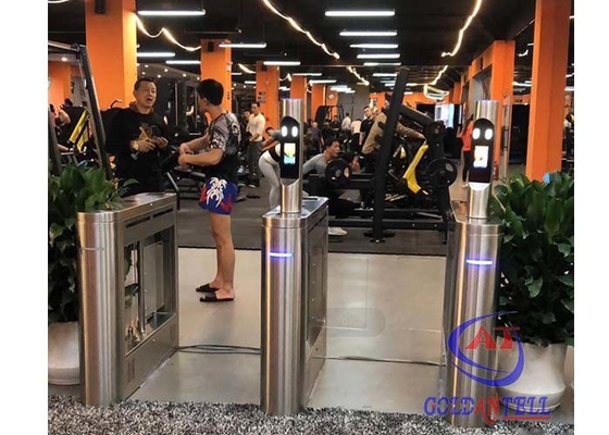 qr code door access control sport turnstile temperature rfid multiple face recognition for gym entry
