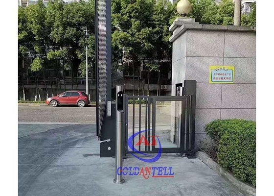 Half height smart face barcode identify advertising equipment turnstiles for Commercial Parking Lots