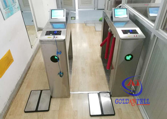 ESD Tripod Turnstile Access Control System With Foot Pedal & 8 Inch Computer ESD Teste Gates