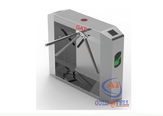 Semi Automatic Tripod Access Control Turnstiles Shock Absorption Motor Low Noise