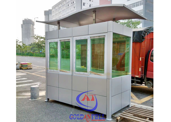 Kolorowa konstrukcja stalowa Outdoor Prefab Guard House Outdoor Security Booth