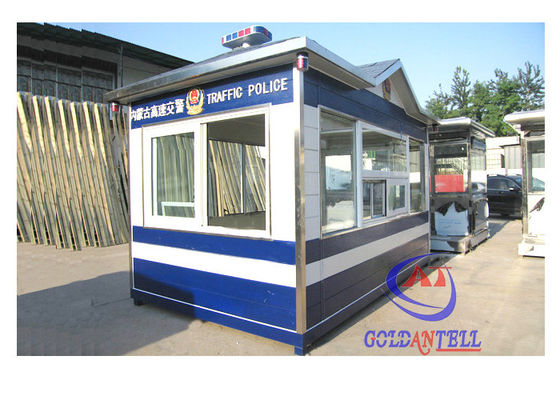 Color Steel Modular Security Guard House Outdoor Police Prefab House