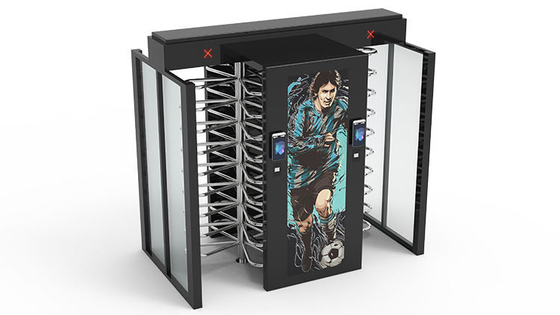 Karta RFID Kod QR Odcisk palca Twarzowe bramki obrotowe o pełnej wysokości do stadionu na zewnątrz IP62