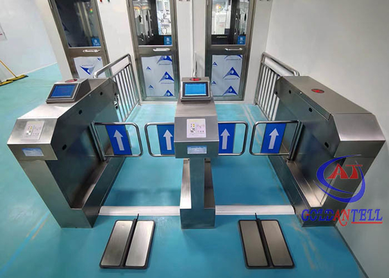 Anti Pinch ESD Turnstile Gate System Dwukanałowy test opaski ESD ze stali nierdzewnej