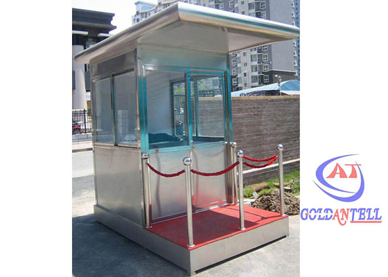 Ekonomiczna prefabrykowana przenośna budka biletowa Outdoor Security Sentry Box z kołem