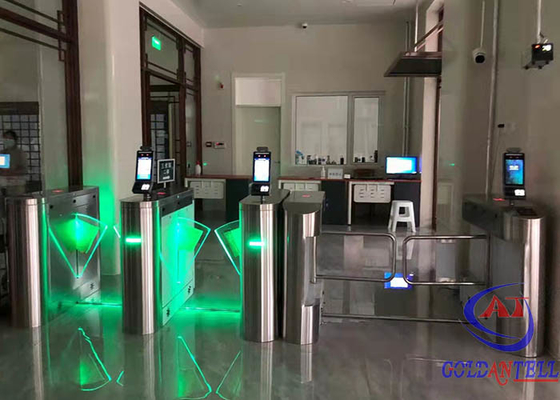 Inteligentne wejście RFID Card Flap Bramka obrotowa W pełni automatyczna kontrola dostępu dla pieszych