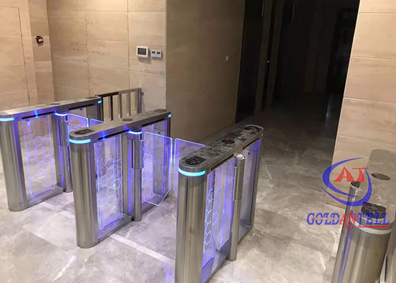 Gym Emergency Exit Swing Barrier Gate z rozpoznawaniem linii papilarnych