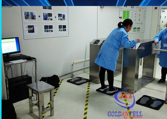 Antystatyczna bramka ESD z dostępem RFID z opaską na nadgarstek / pedałem do biura fabrycznego laboratorium