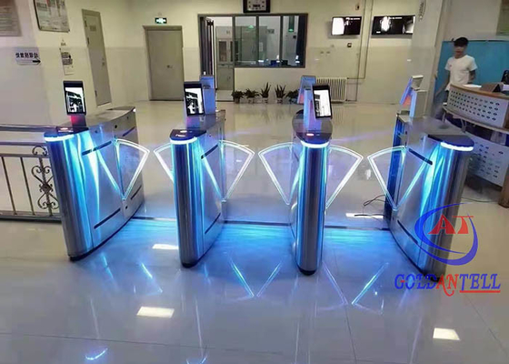 Automatyczna brama barierowa z klapą do budynku biurowego Wejście dla pieszych RFID