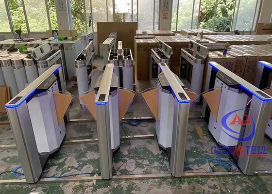 Anti Crush Thermal Detection Zkt Eco Single Lane Flap Barrier do akwarium