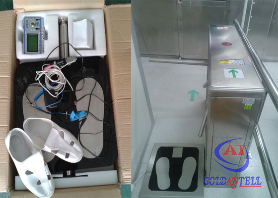 Wnętrze zewnętrzne ESD Turnstyle Ochrona pieszych w fabrykach elektronicznych
