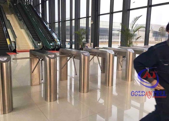 SS 304/316 3 Rolling Turnstiles z przyciskiem / kartą / trybem pracy pilota
