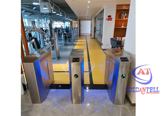 GYM Wejście Dwukierunkowa klapa barierowa Brama SUS304 Skaner NFC Brama obrotowa dla pieszych