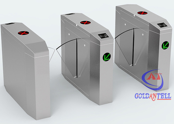 SUS 304 Czytnik kart RFID Flap Barrier Gate Access Control Fingerprint Access Control Flap Turntiles