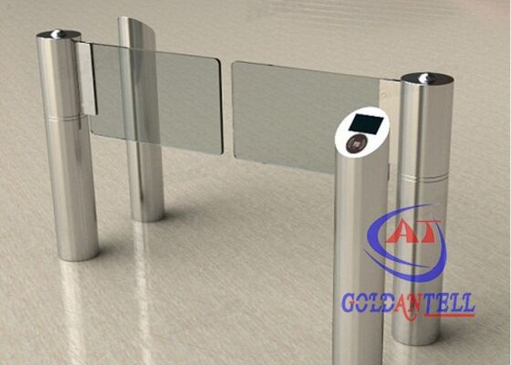 Vertical Security Automatic Disables Turnstiles Controller RFID Card Open Cargo Stainless Steel Customized Door