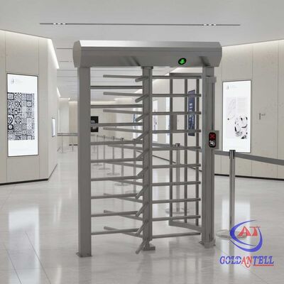 Biometric Face Recognition QR Code Full Height Turnstile SUS304 Single Door Security Gate for Museum & Art Gallery Access