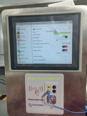 8-calowy ekran ESD Tester z paskami na nadgarstku obuwie anty-statyczny Tester dla laboratorium i fabryki