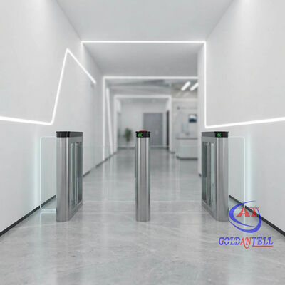 ADA Compliant Wide Lane Swing Turnstile AI Anti-tailgating Speed Gate dla wózków inwalidzkich i wejścia publicznego o wysokim standardzie bezpieczeństwa CE