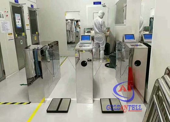 ESD Turnstile System With Builit in 8 Inch Computer Source Human Body Statics Human Boday ESD Turnstile