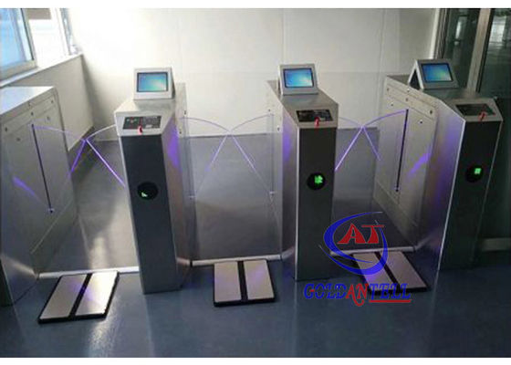 8 Inch LCD Monitor ESD Gate Stainless Steel Turnstiles For Lab / Facotry