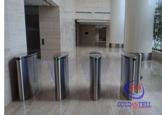 Counter Automatic Flap Barrier Gate Szkło akrylowe klasy 304 z blokadą linii papilarnych