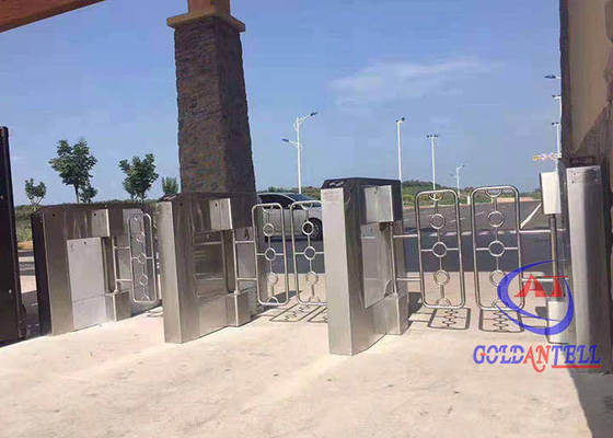 Niedotykająca Swing Barrier Gate Stal nierdzewna 35 osób na minutę Szybkość pracy