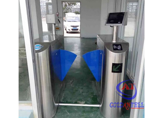 Automatyczna bariera ze stali nierdzewnej Kołowrót Szybki Rfid z czytnikami linii papilarnych