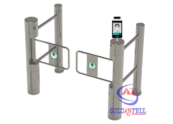 Zkteco Pomiar termiczny Czujnik podczerwieni Swing Barrier Gate