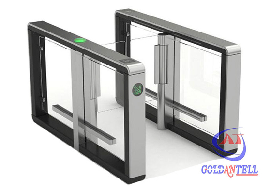 Szklane drzwi Odcisk palca Swing Barrier Gate Pełna wysokość Flap Turnstile Wing Barrier