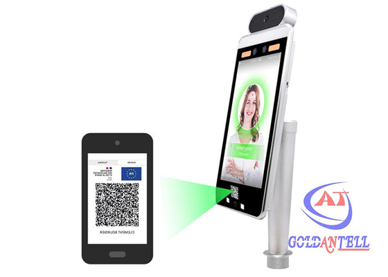 WIFI QR Code Odcisk palca Maszyna do rozpoznawania twarzy Skaner temperatury