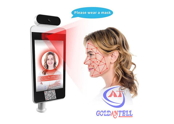 Waterproof Rustproof Facial Recognition Turnstile With Contactless Thermal Camera