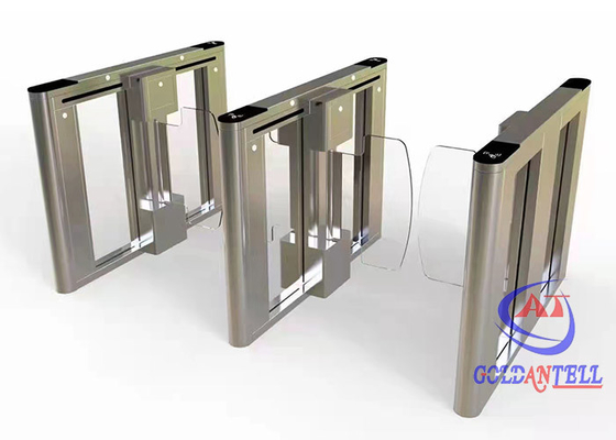 100mm szerokości Slim Swing Turnstile Barrier Szybki przejazd Automatyczny czytnik RFID do holu
