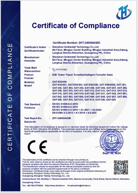 Chiny SHENZHEN GOLDANTELL TECHNOLOGY CO.,LIMITED Certyfikaty