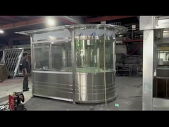 GT89 budka biletowa/sklep straży ze stali nierdzewnej